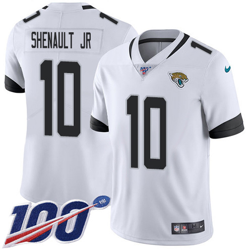 Jacksonville Jaguars #10 Laviska Shenault Jr. White Youth Stitched NFL 100th Season Vapor Untouchable Limited Jersey